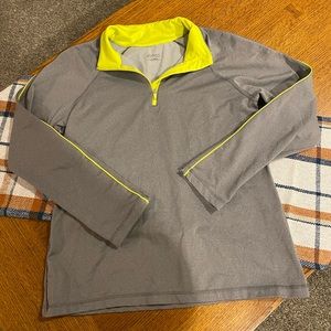 Jockey Gray Athletic Quarter-Zip Size Large